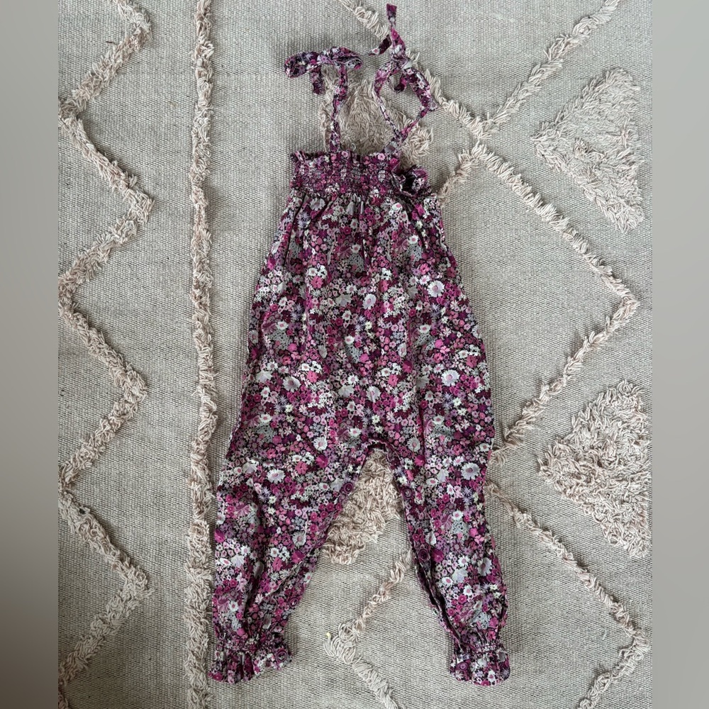 Jamie Kay Burgundy Floral jumpsuit